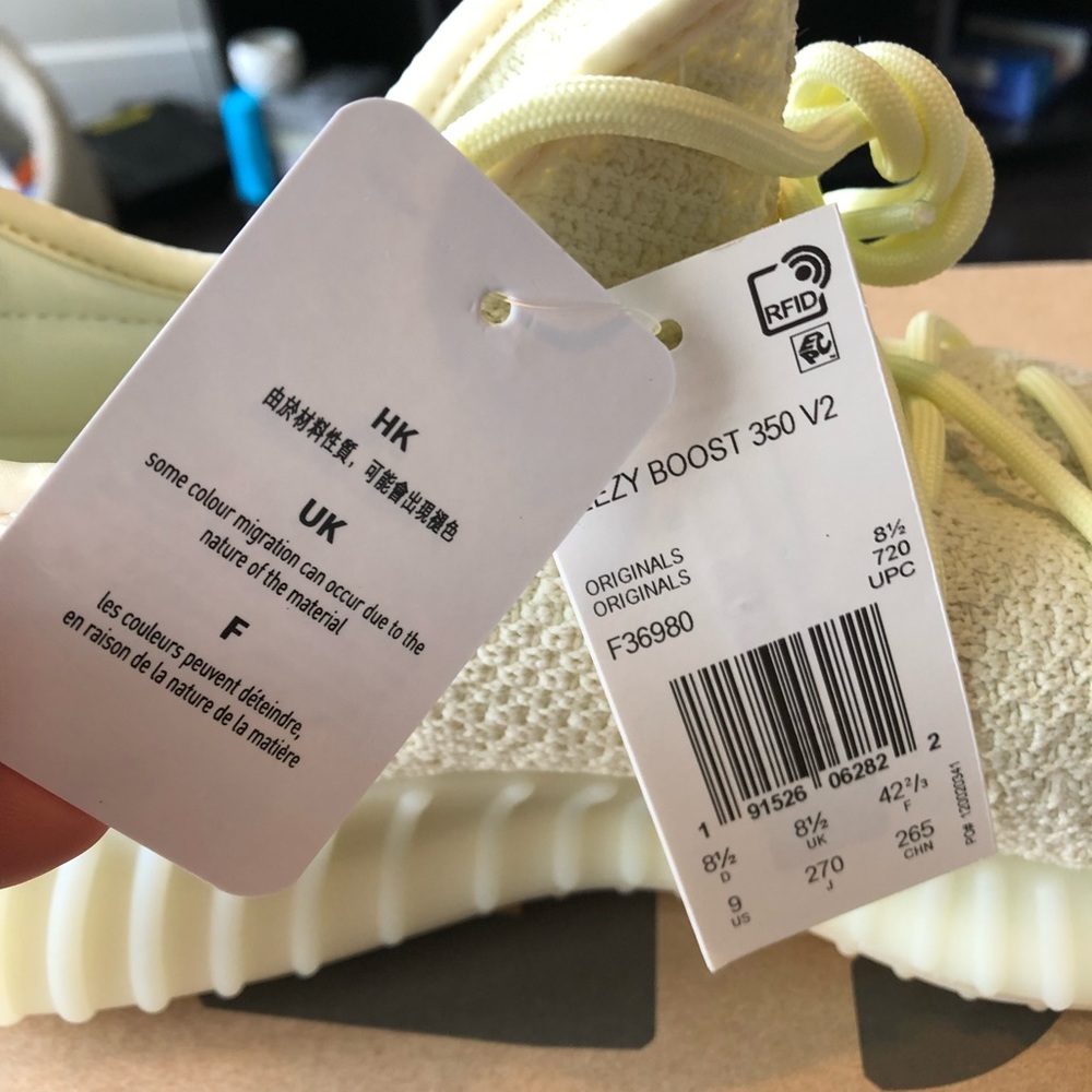 Adidas Yeezys Butter Sz 9 (Deadstock With Receipt) - Picture 7 of 8
